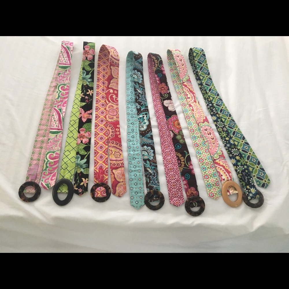 Vera Bradley belts.
